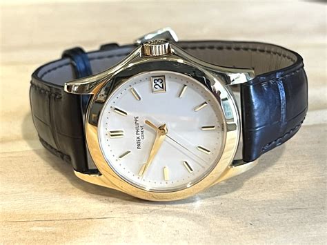 patek philippe 5107j-001|Patek Philippe Calatrava 37mm Yellow Gold Silver Dial .